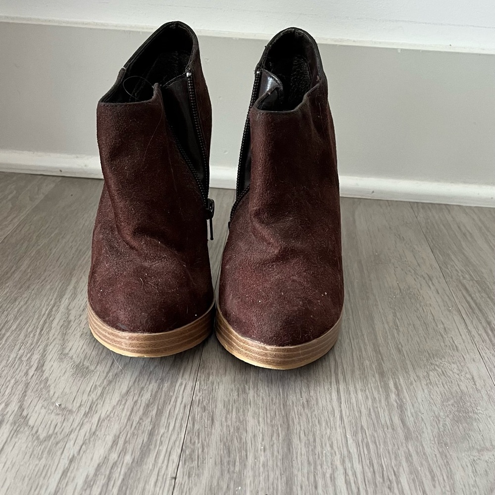 Lola Dark Brown Ankle Booties